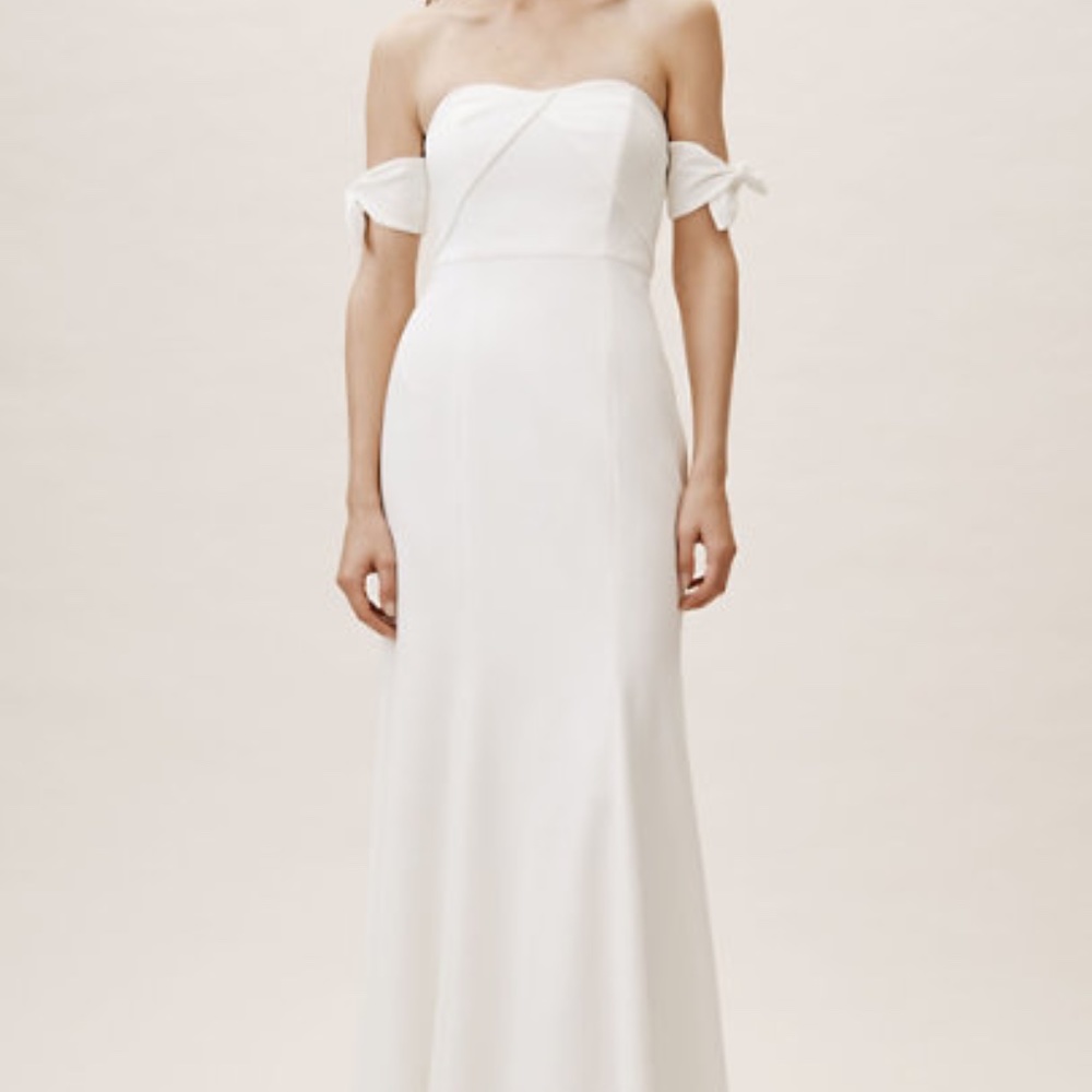 BHLDN Delilah Wedding Dress White Ivory Strapless